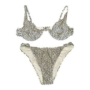 Kendall and Kylie animal dot bikini